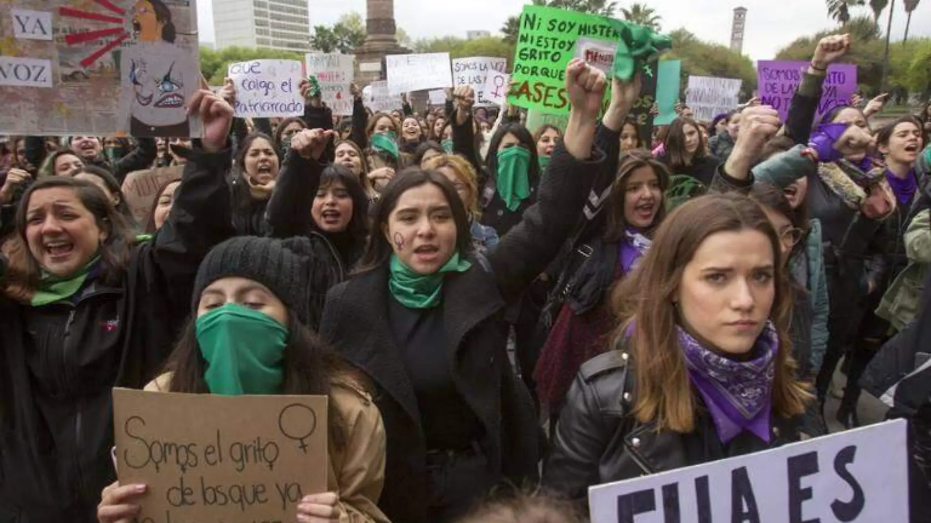 mujeres en protesta